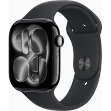 Apple Watch 11 46mm Aluminium Jet Black avec Black Sport Band S/M/ MEUW4